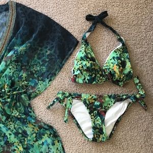 Badgley Mischka Swimsuit and Cover Up